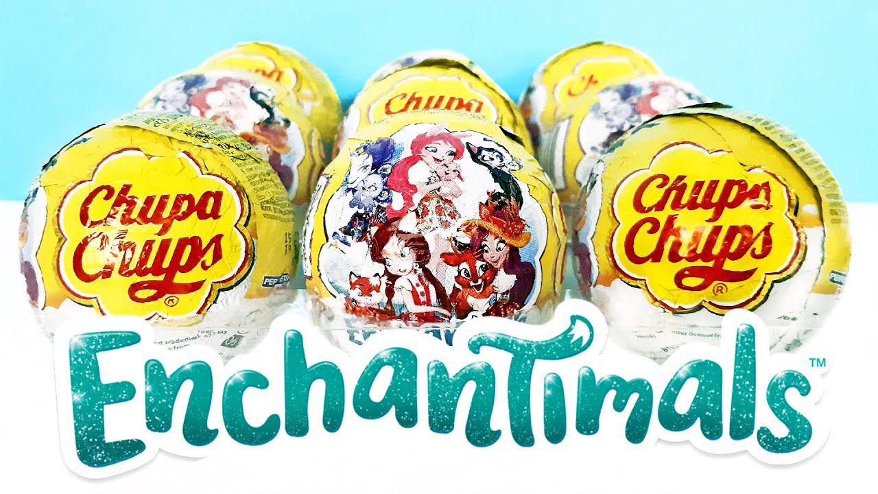 ENCHANTIMALS Чупа Чупс! Новая серия игрушки ЭНЧАНТИМАЛС 2023! Unboxing Surprise Eggs Chupa Chups