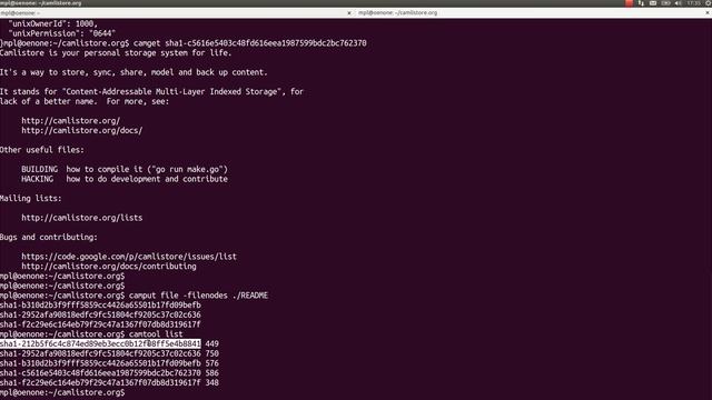 getting started with camput and the camlistore client tools смотреть онлайн