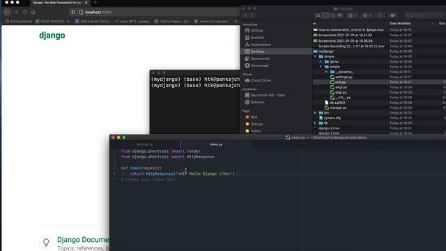 Django #3: How to create your change home page | Create your first view смотреть онлайн
