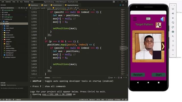 puzzle game with React Native (1) смотреть онлайн