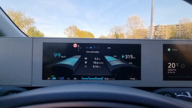 Hyundai IONIQ 5 (306 HP AWD) - acceleration 0-100 km/h (ECO, Normal, Sport mode) смотреть онлайн