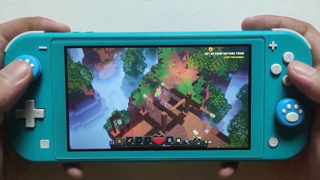 Minecraft Dungeons On Nintendo Switch Lite смотреть онлайн