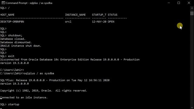 Oracle Database 19c | Administration 2 | Hands-on Practical Managing Oracle using SQLplus смотреть онлайн
