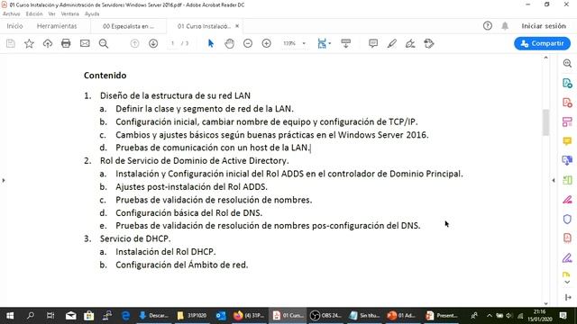 00 Administración de Servidores Microsoft Windows Server 2019 con Clientes Microsoft Windows y Linu смотреть онлайн