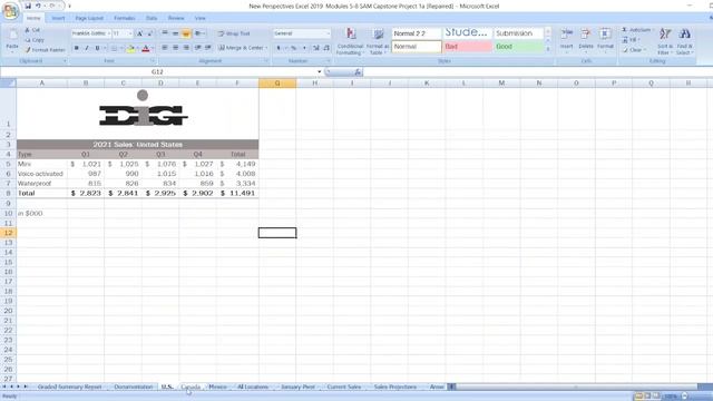 New Perspectives Excel 2019 | Modules 5-8: SAM Capstone Project 1a #newperspective #samcapstone1a смотреть онлайн