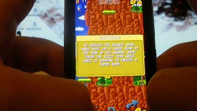 Sonic Jump on Nokia N8 смотреть онлайн