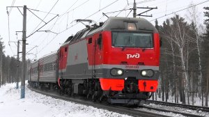 "Тише едешь - дальше будешь". ЭП2К-022 со скорым поездом Оренбург - Екатеринбург