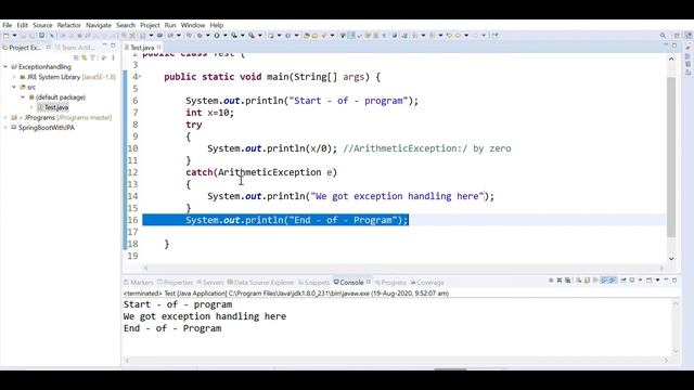 Exception Handling in Java, Learn What is Exception in Java? What is try-catch block in java? смотреть онлайн