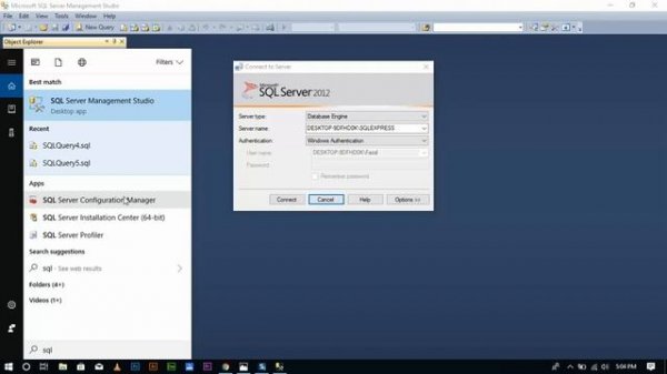 how to connect sql server to database engine and fix the errors