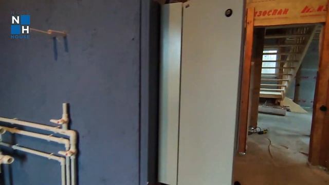 Каркасный дом 130 квадратов 10,5 на 8 метров с террасой в Ярославской области смотреть онлайн