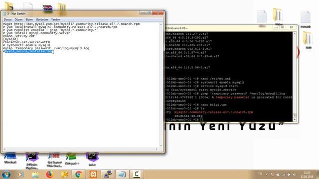 WEB GELİŞTİRİCİLERİ İÇİN LINUX 4-MySQL Kurulum смотреть онлайн