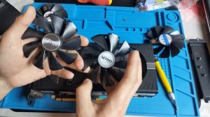 Sapphire Radeon RX 580 Nitro+ Замена вентиляторов