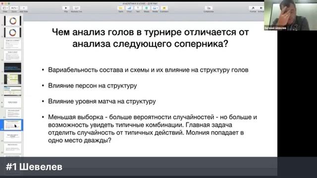 Конференция тренеров-аналитиков РФС - выступление Шевелев Е. смотреть онлайн