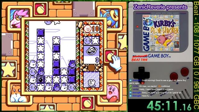 Beat the Game Boy -- Game #111: Kirby's Star Stacker (1/3) смотреть онлайн