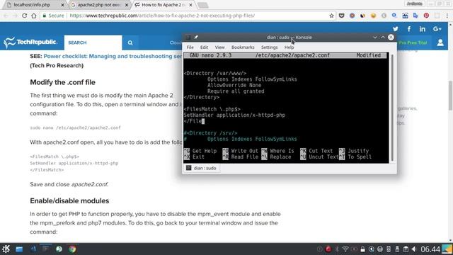 [Solved] Phpmyadmin & PHP not Executed on Apache2 Server смотреть онлайн