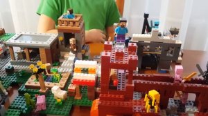 Мир Майнкрафт / Minecraft World/ Самоделка Lego / город lego minecraft