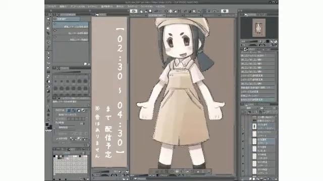 『モスちゃんの絵』drawing 04 (201809 pixiv sketch live) смотреть онлайн