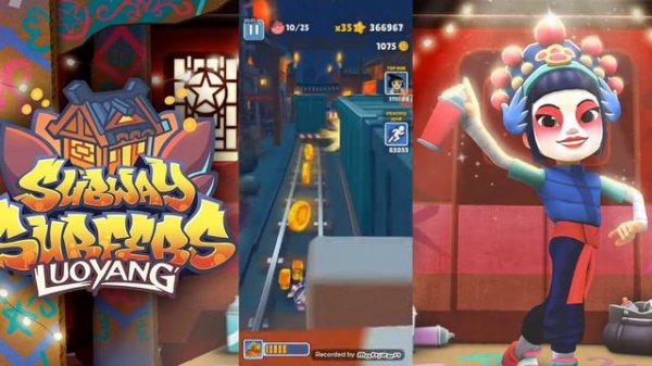 Song Yi устроила забег в городе Лоян(Subway Surfers:Luoyang)