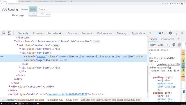 42. router-link custom component for adding anchor links in single page using Vue router - Vue 3 смотреть онлайн