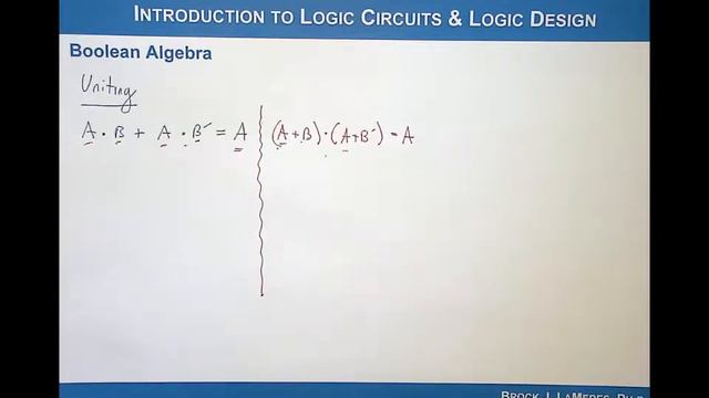 4.1(c) - Boolean Algebra Multiple Variable Theorems смотреть онлайн