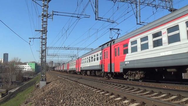 Раменский Электропоезд ЭД4М-0095 сообщением Москва - Ожерелье смотреть онлайн