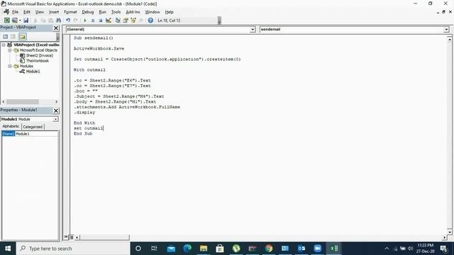 How to send email using Macro with attachment смотреть онлайн