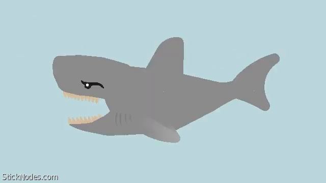 Lego Shark test (stick node animation) смотреть онлайн