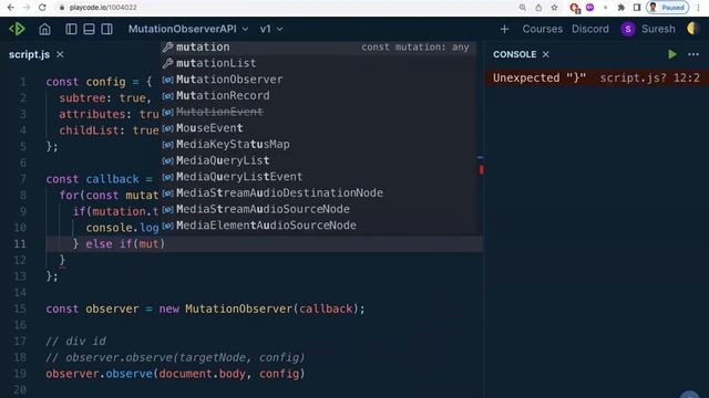 Get Notified When Element is Added or Removed From DOM | Mutation Observer API смотреть онлайн