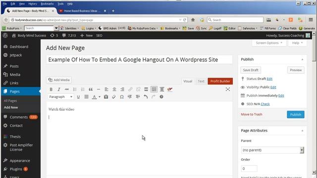 Example Of How To Embed A Google Hangout On A Wordpress Site смотреть онлайн