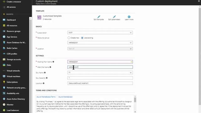 Provisionar um WebApp já Configurado no Azure via JSON смотреть онлайн