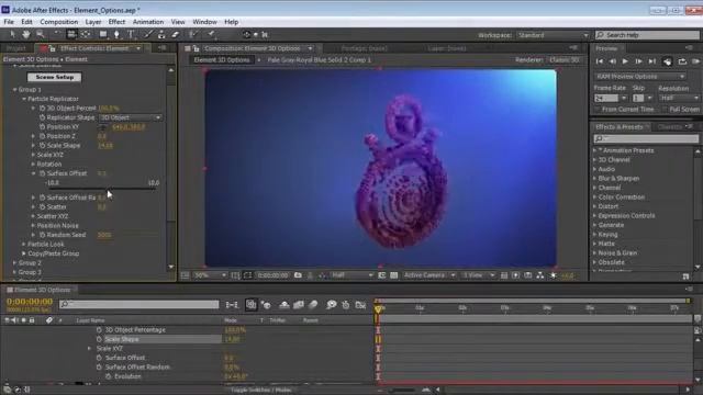 Element 3D Replicator Options смотреть онлайн