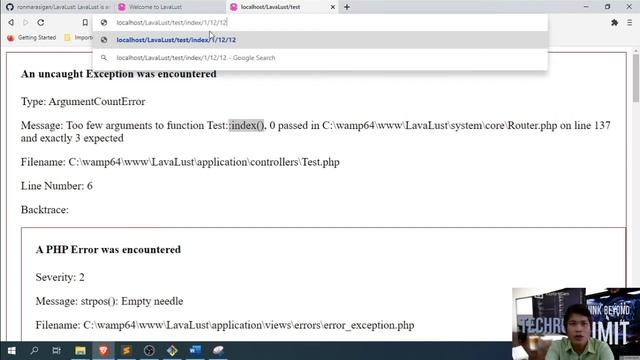 LavaLust Lecture Part 2 - Accessing Arguments from URI смотреть онлайн