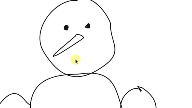 Как нарисовать снеговика. Учимся рисовать снеговика.How to draw a snowman. Learn to draw a snowman смотреть онлайн