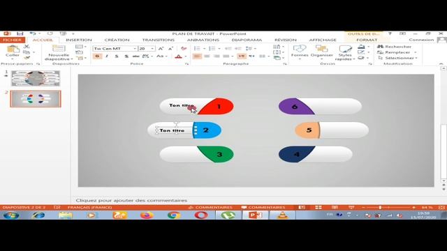 Réaliser un plan de travail animé sur power point /عرض power point بإحترافية смотреть онлайн
