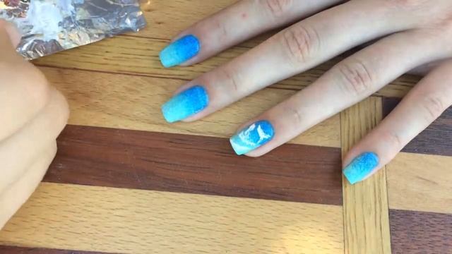 Идея для летнего маникюра.Морской маникюр.DIY.Summer Manicure.Sea Manicure