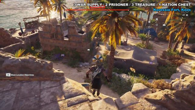 Koressia Fort, Keos | War Supply, Nation Treasure & Loot Location | ASSASSIN'S CREED ODYSSEY смотреть онлайн