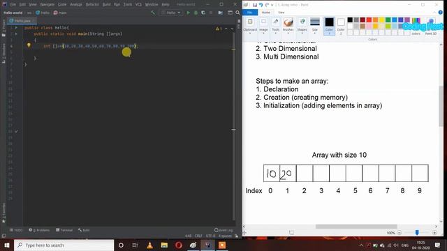 Introduction to arrays | Array in java | Introduction to arrays in java смотреть онлайн