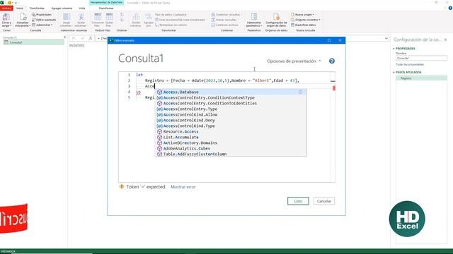 Aprende a trabajar con Registros en Power Query, Lenguage M | Hablando de Excel смотреть онлайн