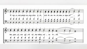 Глас 2, тропарь и кондак воскресный, 1 сопрано.  Киевский распев.