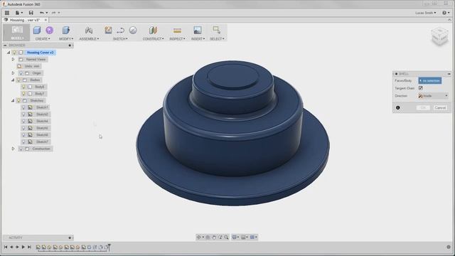 Моделирование во Fusion 360 с использованием основных функций