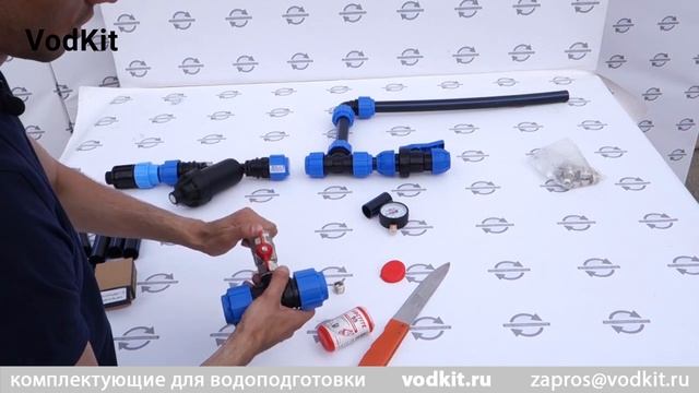 Монтаж манометра на ПНД для обвязки смотреть онлайн