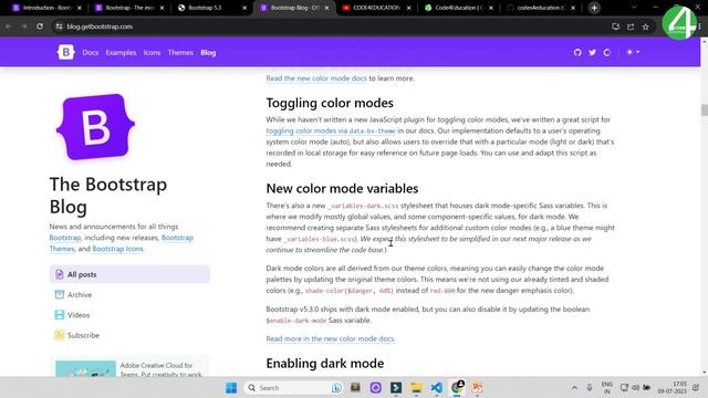 Bootstrap 5.3 New Features | What's New on Bootstrap 5.3 | Bootstrap 5 Tutorial In Hindi | Dark Mod смотреть онлайн