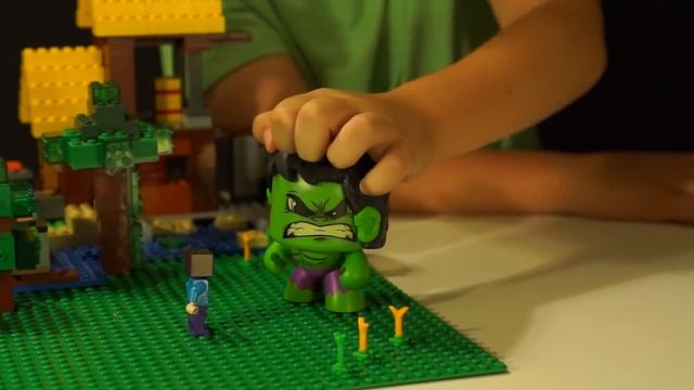 БОРЬКА из BrickHeadz LEGO Minecraft - Лего НУБик Майнкрафт и ФНАФ смотреть онлайн
