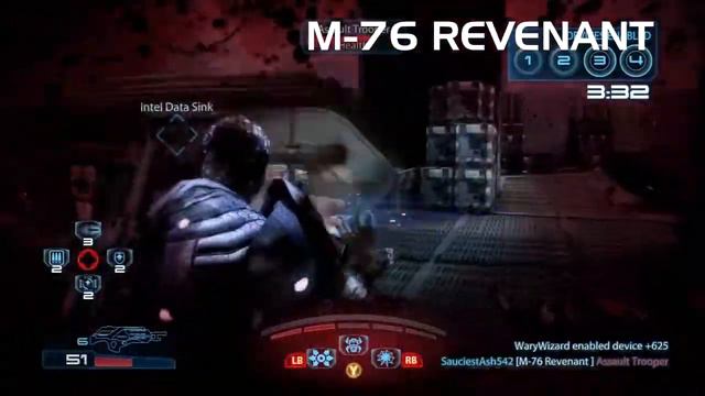 Mass Effect 3 Weapons | M-6 Carnifex, M-76 Revenant and M-300 Claymore смотреть онлайн