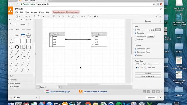 Using draw.io to create ER Diagrams смотреть онлайн