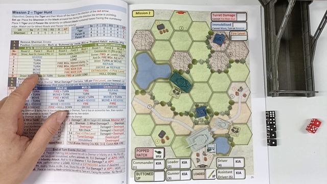 Lone Sherman: A Solitaire Wargame [Mission 2 - Tiger Hunt] - Playthrough смотреть онлайн