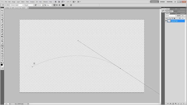 How to make curved text in Adobe Photoshop смотреть онлайн