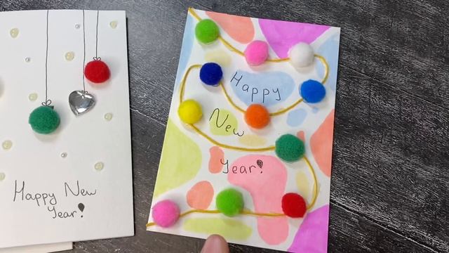 Новогодние открытки своими руками из подручных средств | Обзор смотреть онлайн