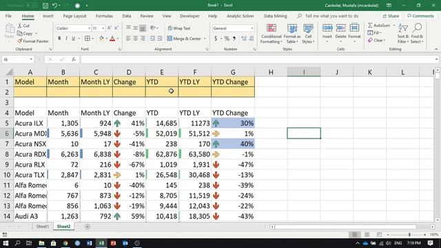 Conditional Formatting with Icon Sets & Advanced Filtering using Macros in Excel. смотреть онлайн