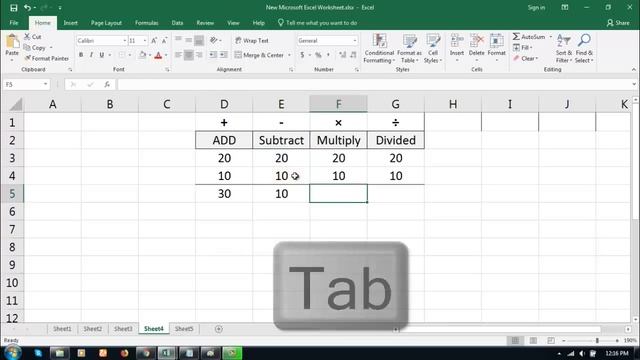 Basic excel formulas Add, Subtract, Multiply, Divide смотреть онлайн